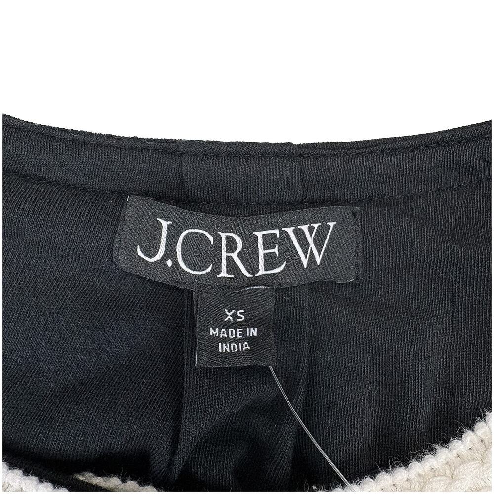 J Crew Mariner Jersey Lady Jacket NWT Women XS Black Sequin Blazer Holiday - Picture 2 of 10